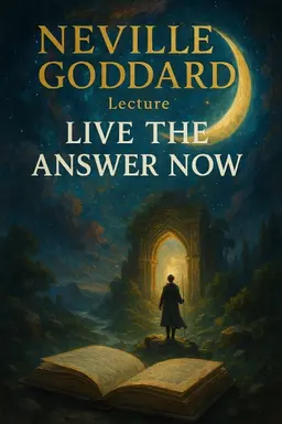 네빌 고다드 강의: '지금 해답 속에 살라'(Neville Goddard Lecture: 'Live the Answer Now')