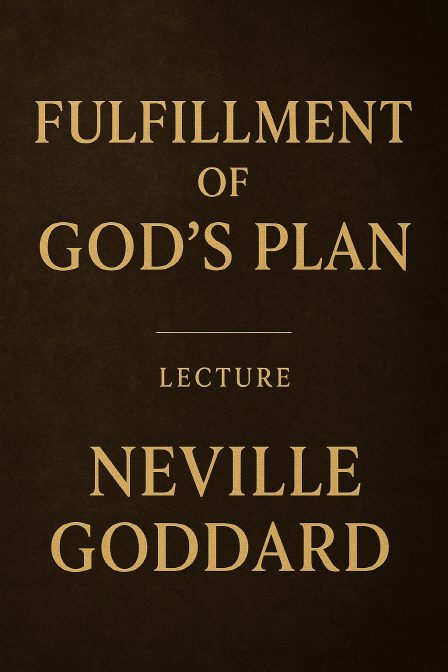 네빌 고다드 강의: '하나님 계획의 성취' (Neville Goddard Lecture: 'Fulfillment of God’s Plan')